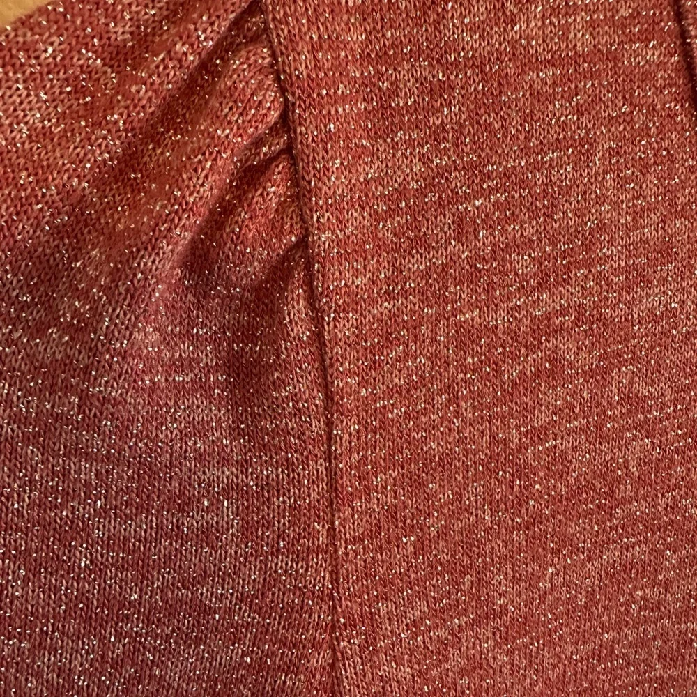 Maroon Glittery Long Sleeve Dress